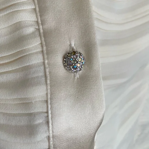 St. John Silk cream  blusa - Picture 7 of 7